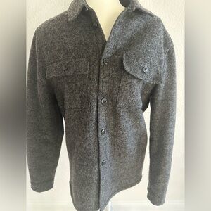 H&M Men's Gray Wool Blend Shacket/ Shirt Jacket Small